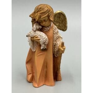 Vintage 1998 Fontanini Nativity Little Shepherd Angel lamb Italy